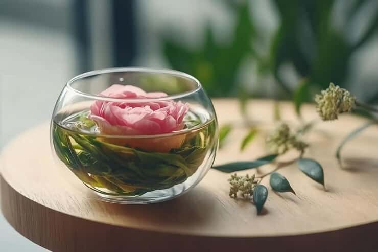 تصویر 2 از گل محمدی چای سبز بسته‌ بندی شده با کیفیت ممتاز و عطر ماندگار